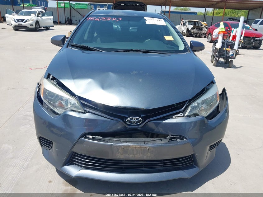 2016 Toyota Corolla Le VIN: 5YFBURHEXGP482705 Lot: 45675447