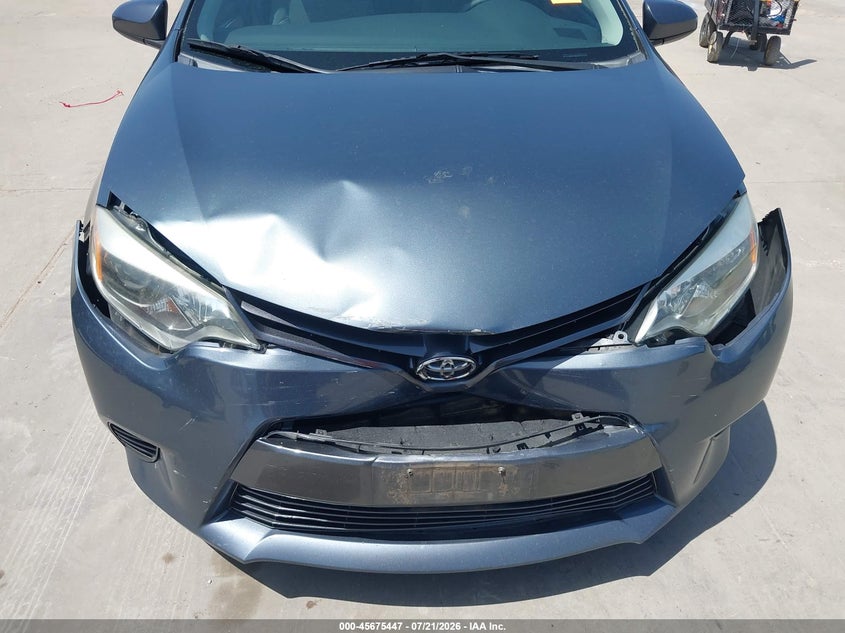 2016 Toyota Corolla Le VIN: 5YFBURHEXGP482705 Lot: 45675447