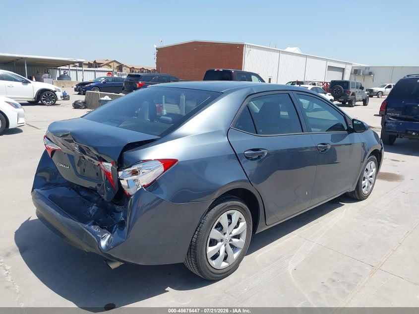 2016 Toyota Corolla Le VIN: 5YFBURHEXGP482705 Lot: 45675447