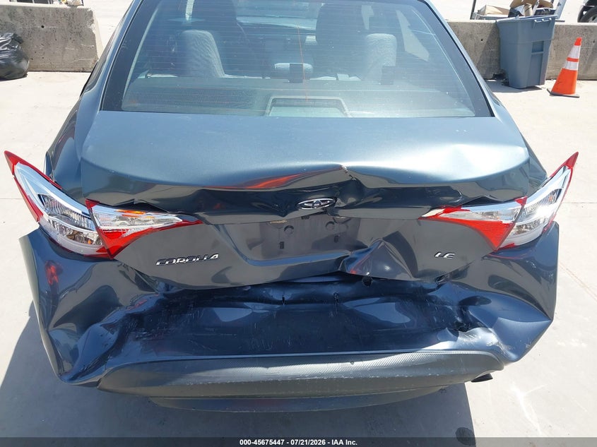 2016 Toyota Corolla Le VIN: 5YFBURHEXGP482705 Lot: 45675447