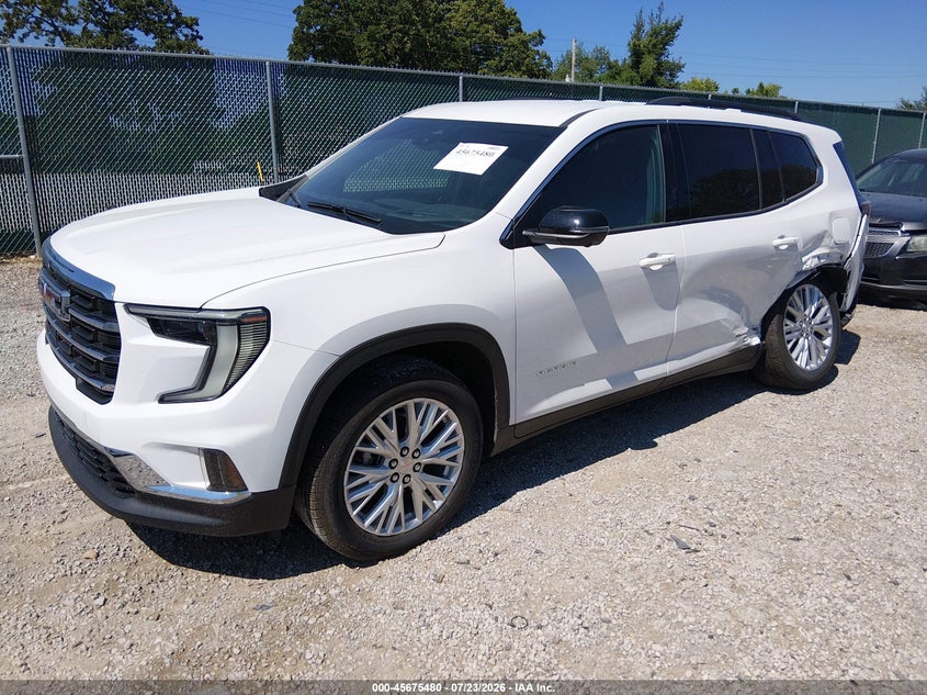 Vin: 1gkenkrs2sj168280, lot: 46174080, gmc acadia fwd elevation 20252