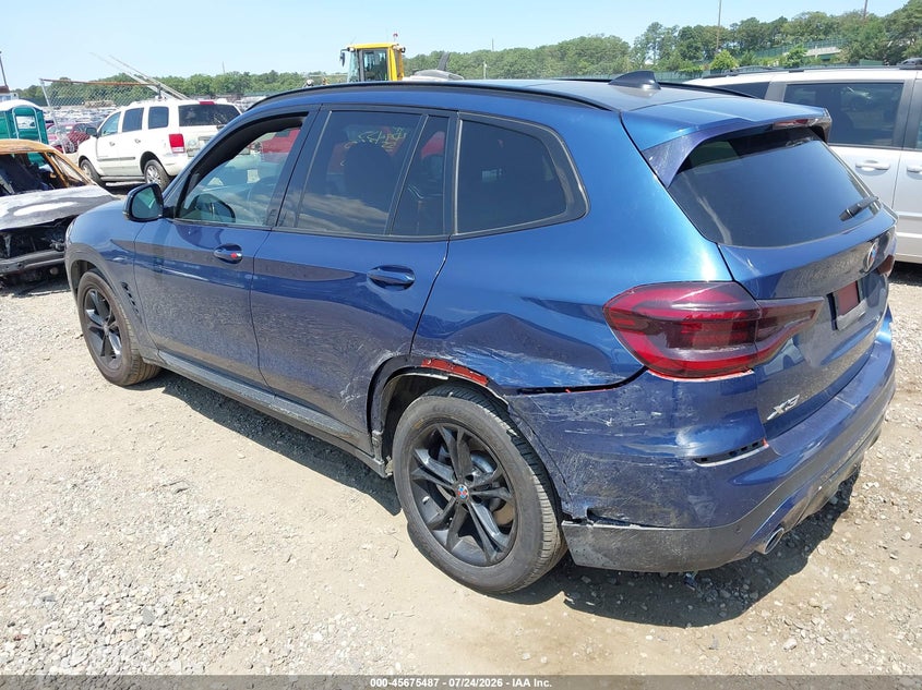 Vin: 5uxty5c08m9g31046, lot: 46174087, bmw x3 xdrive30i 20213