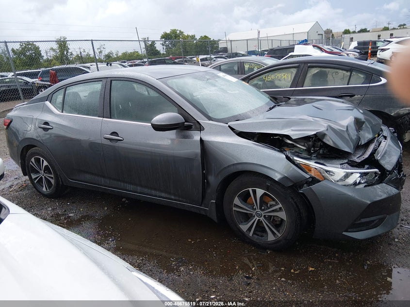 2021 Nissan Sentra Sv Xtronic Cvt VIN: 3N1AB8CV7MY234834 Lot: 45675519