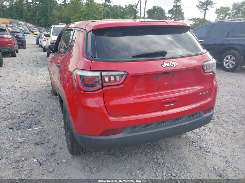 Vin: 3c4njcab4lt169823, lot: 46174184, jeep compass sport fwd 20203
