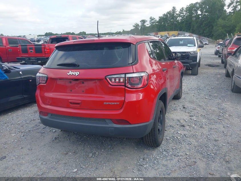 Vin: 3c4njcab4lt169823, lot: 46174184, jeep compass sport fwd 20204