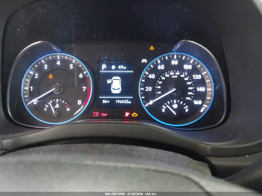 2021 Hyundai Kona Se VIN: KM8K12AAXMU646617 Lot: 45675590