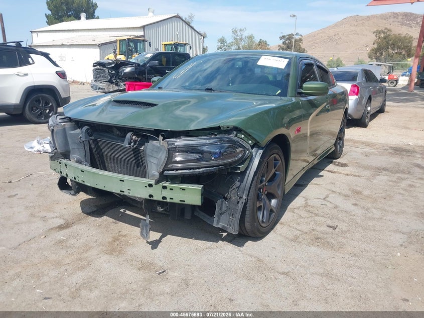 2018 Dodge Charger, Front End, IAAI, VIN 2C3CDXHG2JH221001 — photo 2