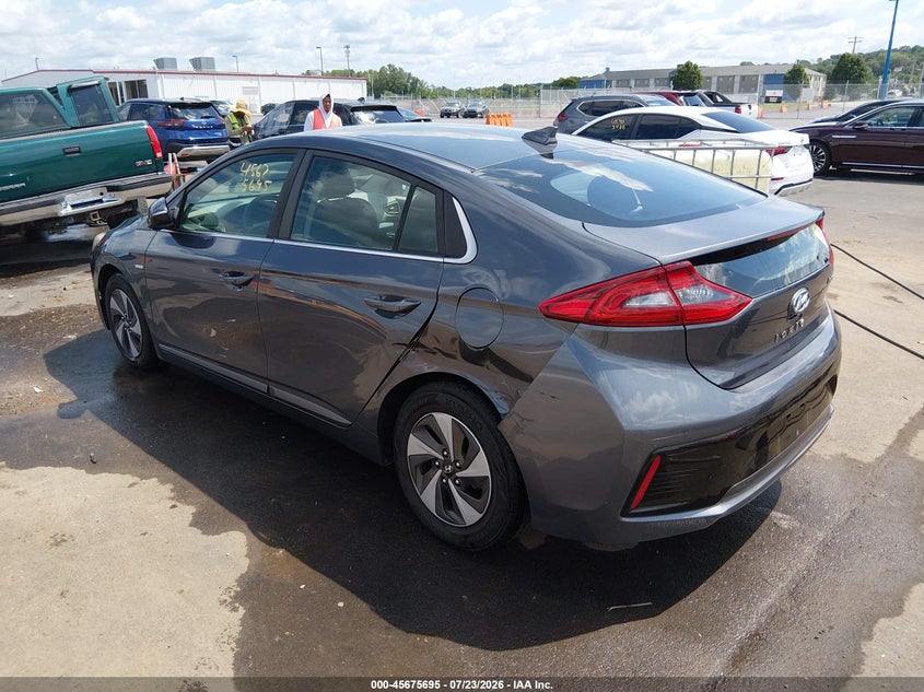 Vin: kmhc75lc8ju066782, lot: 46174295, hyundai ioniq hybrid sel 20183