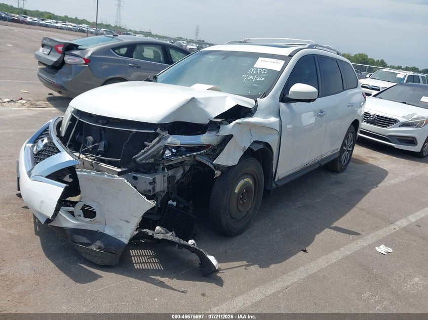 2014 Nissan Pathfinder, Front End, IAAI, VIN 5N1AR2MM7EC714437 — photo 2