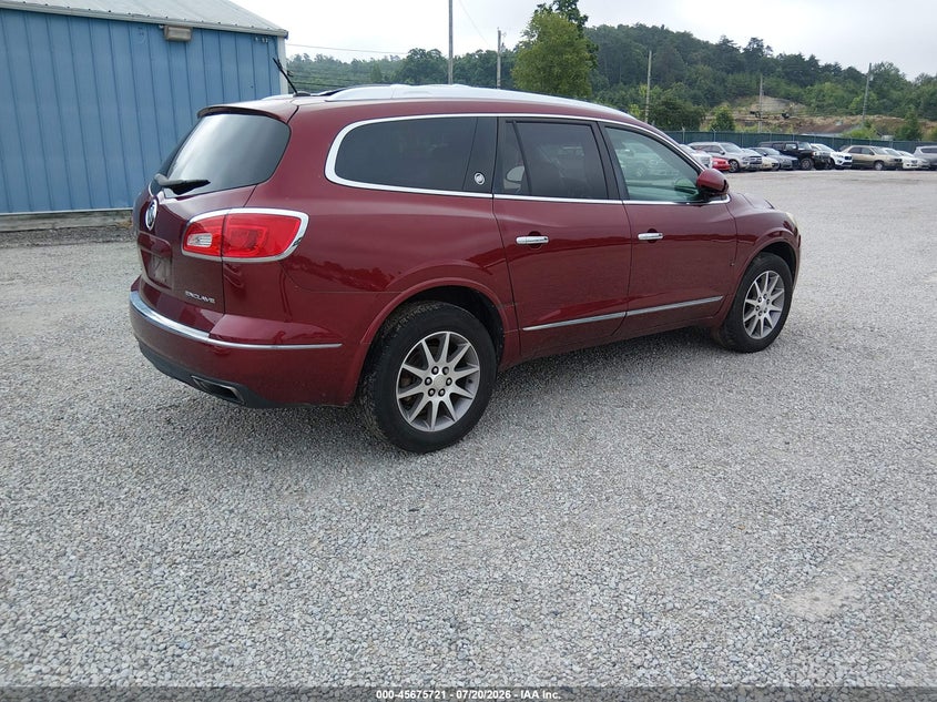 Vin: 5gakrbkd8fj117341, lot: 46174321, buick enclave leather 20154