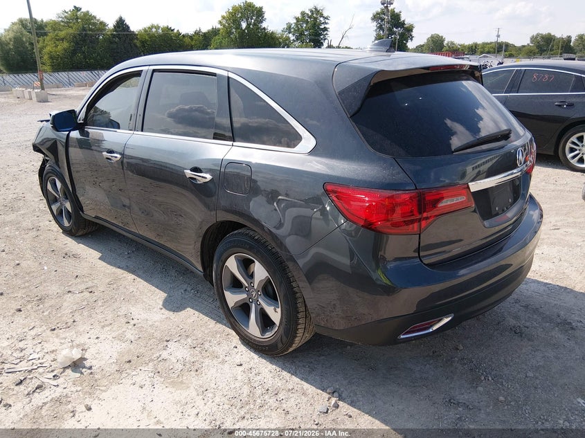 2016 Acura Mdx Acurawatch Plus Package VIN: 5FRYD4H21GB049433 Lot: 45675728