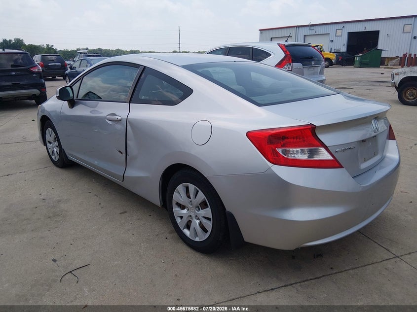 2012 HONDA CIVIC auction photo 3