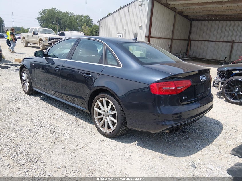 Vin: wauffafl3en045005, lot: 46174510, audi a4 2.0t premium 20143