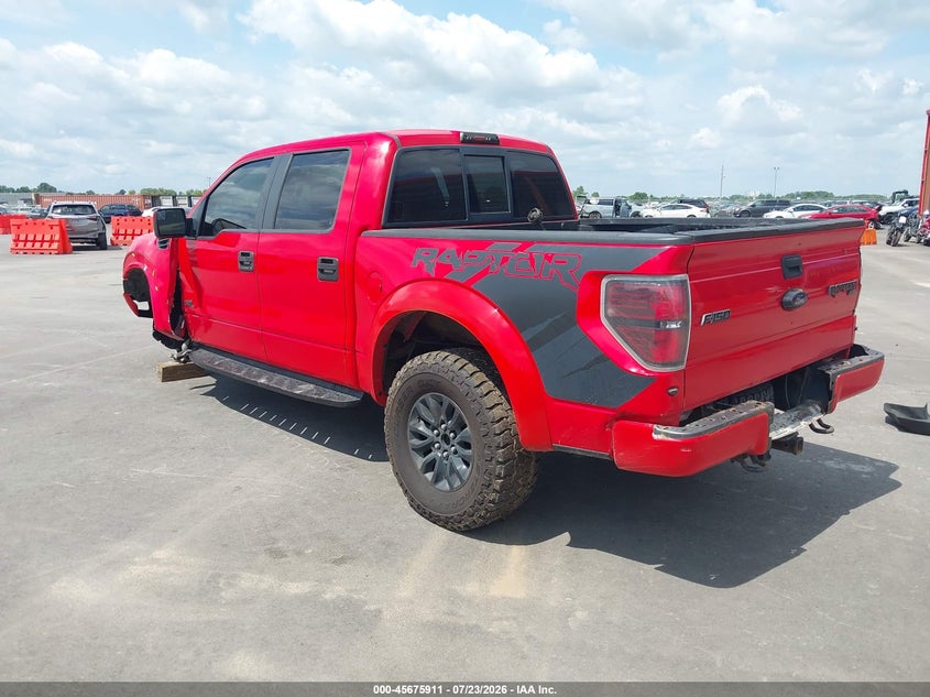 Vin: 1ftfw1r64cfc65575, lot: 46174511, ford f-150 svt raptor 20123