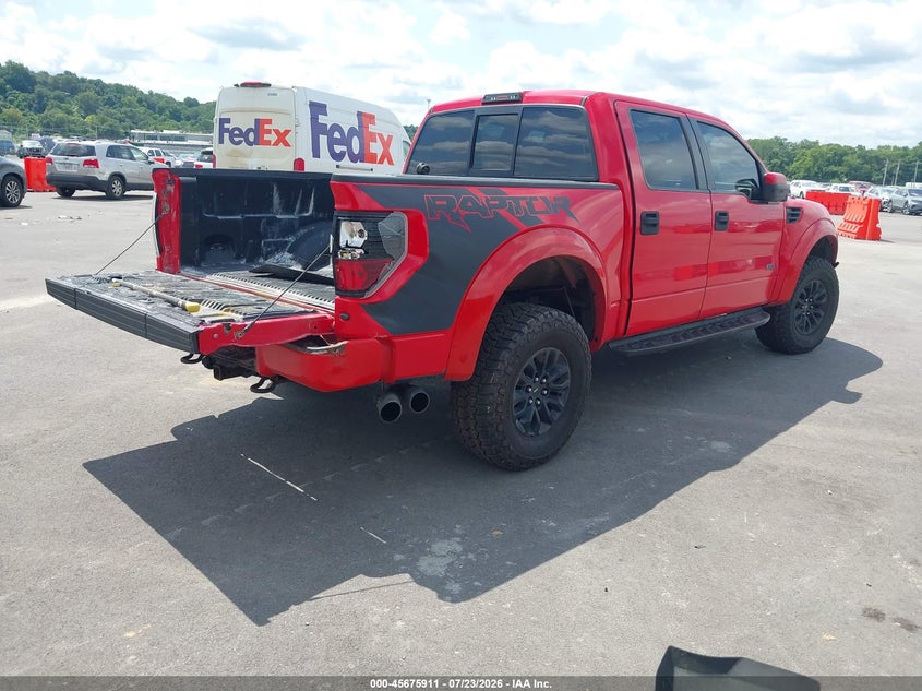 Vin: 1ftfw1r64cfc65575, lot: 46174511, ford f-150 svt raptor 20124