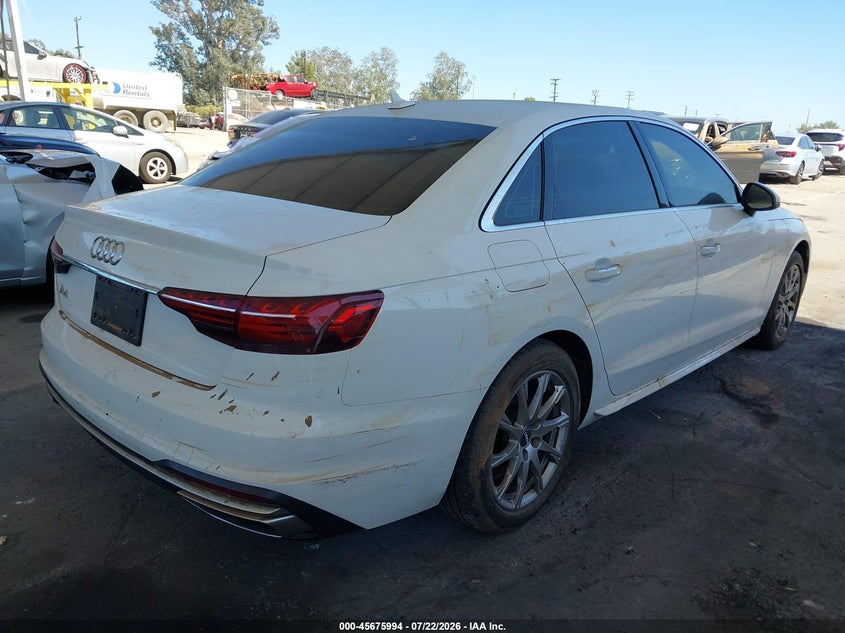 Vin: waugmaf43ln008889, lot: 46174595, audi a4 premium 40 tfsi front-wheel drive s tronic 20204