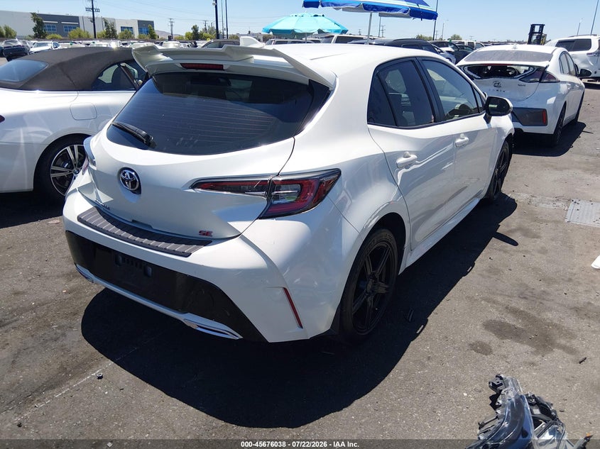 Vin: jtnk4rbexk3008985, lot: 46174638, toyota corolla se 20194
