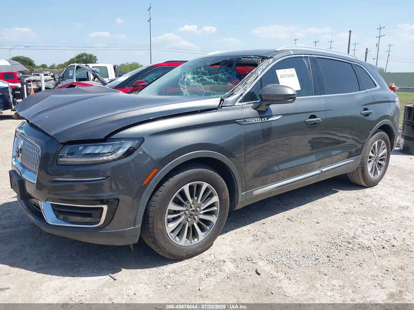 Vin: 2lmpj6k94kbl45964, lot: 46174645, lincoln nautilus select 20192