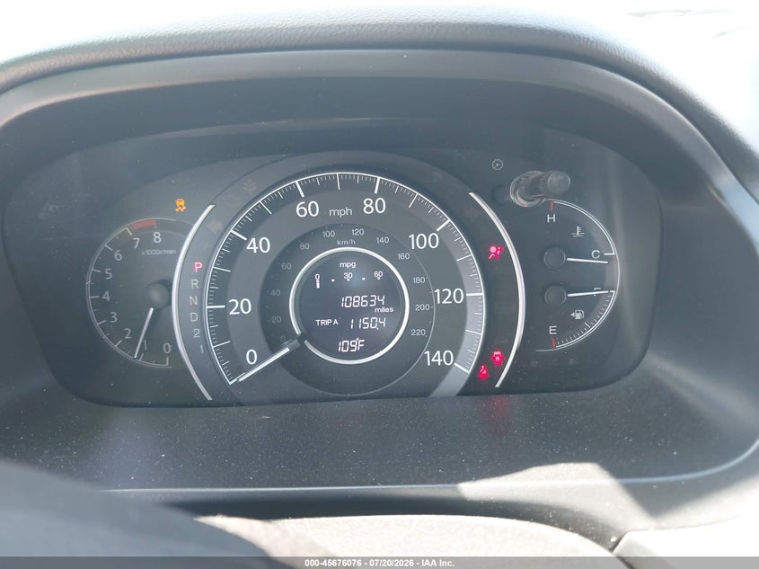 2014 Honda Cr-V Lx VIN: 2HKRM3H30EH540339 Lot: 45676076