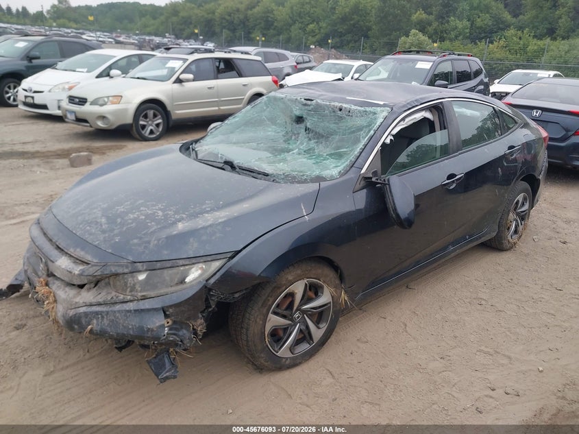 2019 Honda Civic, Rollover, IAAI, VIN 19XFC2F64KE001025 — photo 2