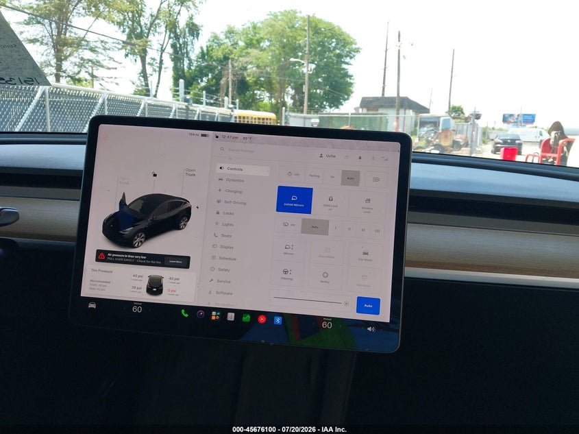 2021 Tesla Model Y Long Range Dual Motor All-Wheel Drive VIN: 5YJYGAEE0MF112605 Lot: 45676100