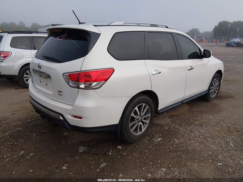 Vin: 5n1ar2mm7dc602882, lot: 46174731, nissan pathfinder sv 20134
