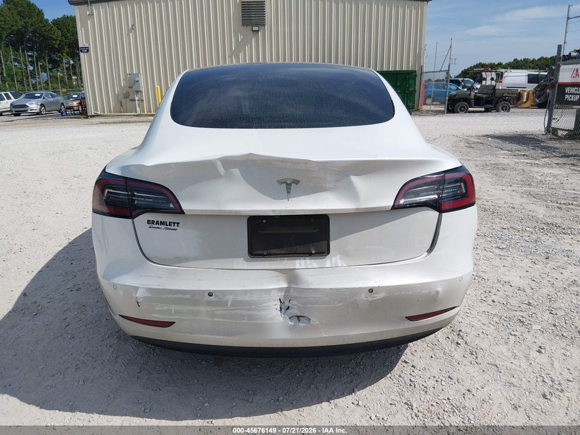 2021 Tesla Model 3 Standard Range Plus Rear-Wheel Drive VIN: 5YJ3E1EAXMF048781 Lot: 45676149