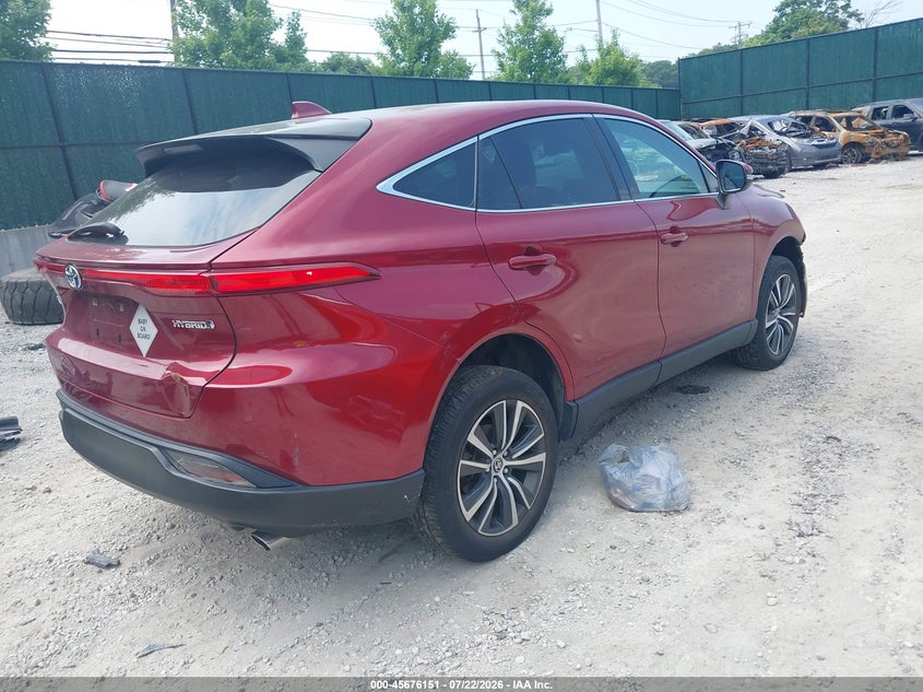 Vin: jteaaaah8nj115017, lot: 46174751, toyota venza le 20224