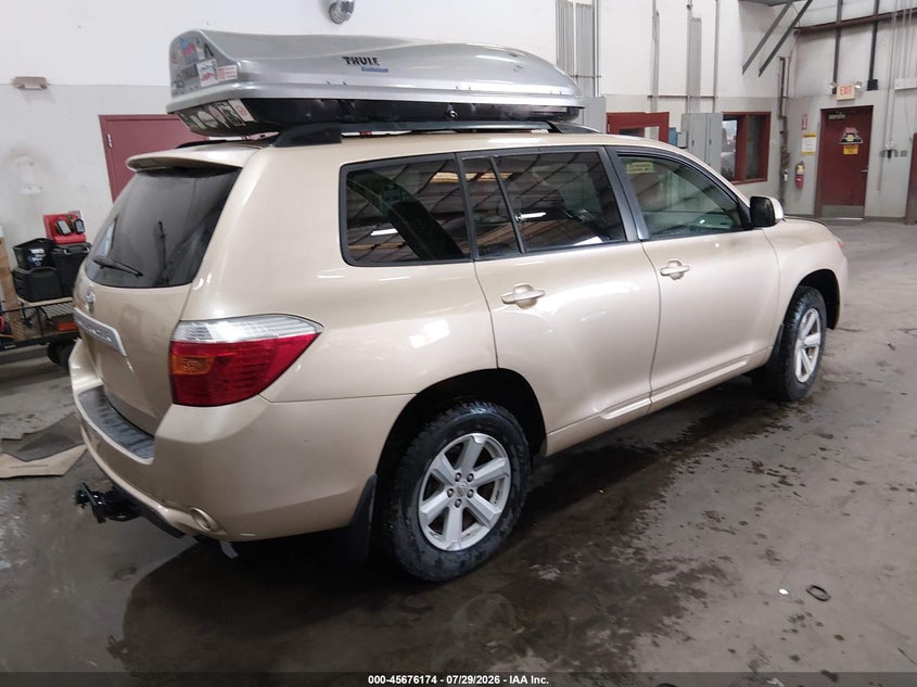 Vin: 5tdbk3eh7as007691, lot: 46174774, toyota highlander base v6 20104