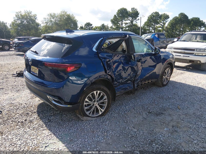 2022 Buick Envision Fwd Preferred VIN: LRBAZLR42ND021786 Lot: 45676222