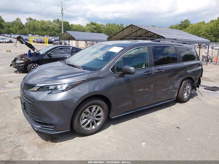Vin: 5tdbskfc2ss191971, lot: 46174867, toyota sienna le 20252