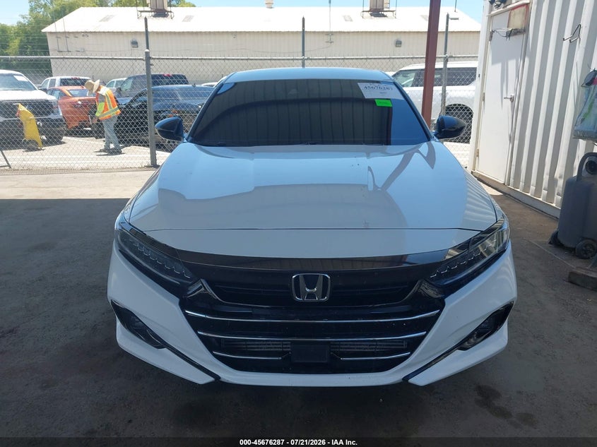 2022 Honda Accord Sport VIN: 1HGCV1F34NA124443 Lot: 45676287
