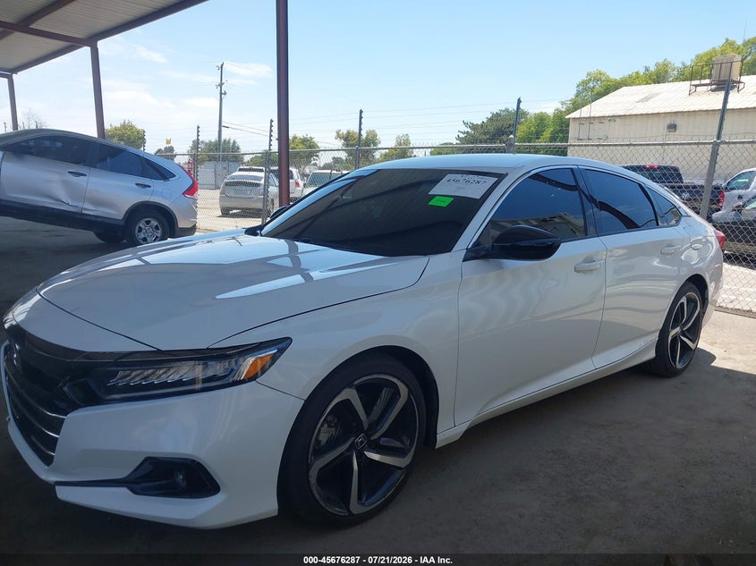 2022 Honda Accord Sport VIN: 1HGCV1F34NA124443 Lot: 45676287