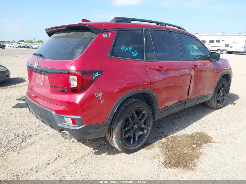 Vin: 5fnyf8h84sb004390, lot: 46174952, honda passport awd black 20254