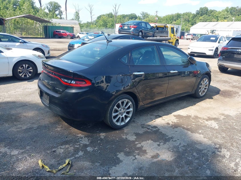 Vin: 1c3cdfcb8fd277390, lot: 46175077, dodge dart limited 20154