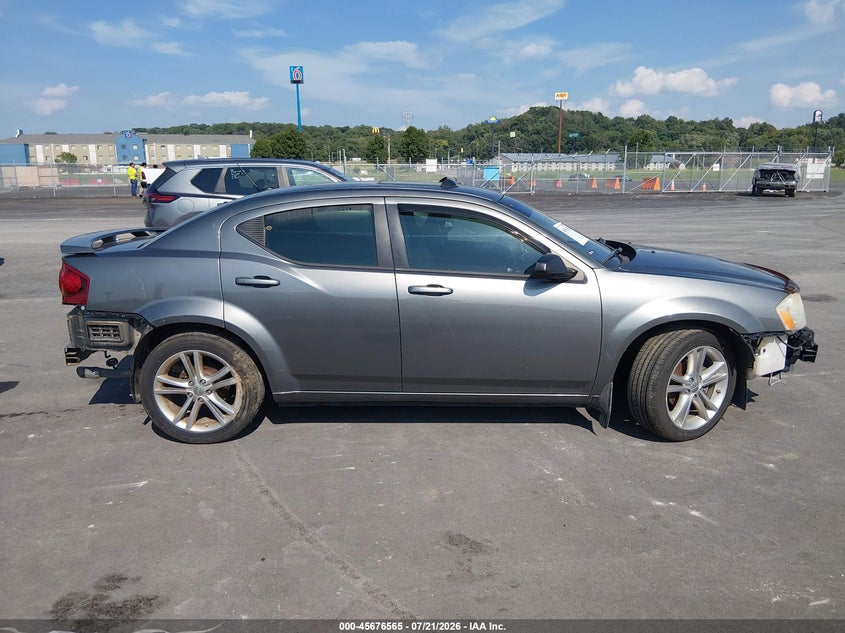 2012 Dodge Avenger Se VIN: 1C3CDZAG7CN255788 Lot: 45676565