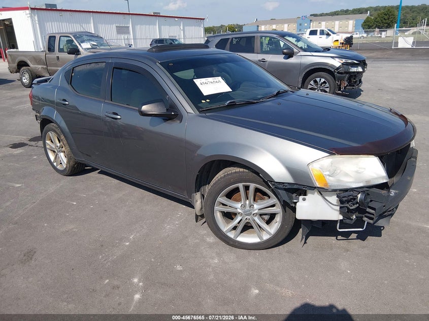 2012 Dodge Avenger Se VIN: 1C3CDZAG7CN255788 Lot: 45676565