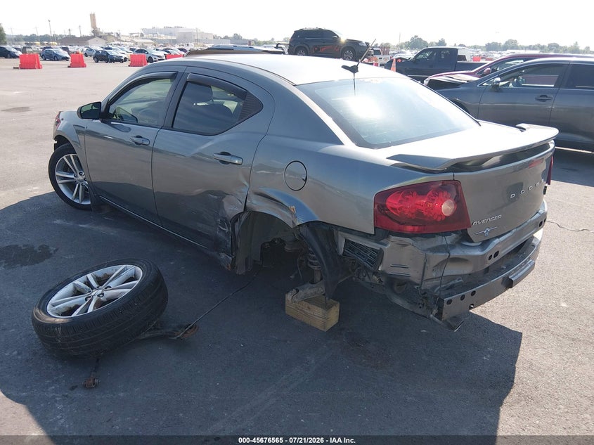 2012 Dodge Avenger Se VIN: 1C3CDZAG7CN255788 Lot: 45676565