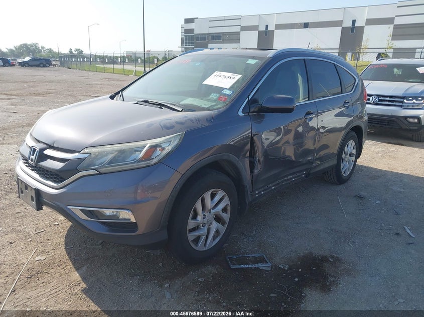 2015 Honda CR-V, Лівий бік, IAAI, VIN 2HKRM3H73FH537195 — фото 2