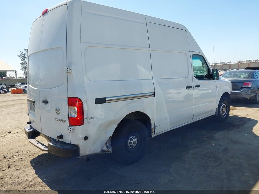 Vin: 1n6bf0ly0hn807638, lot: 46175309, nissan nv cargo nv2500 hd s v6 20174