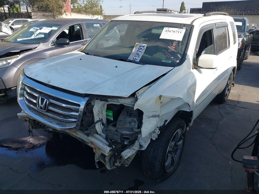 Vin: 5fnyf4h39fb069884, lot: 46175311, honda pilot se 20152