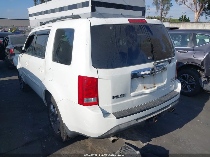 Vin: 5fnyf4h39fb069884, lot: 46175311, honda pilot se 20153