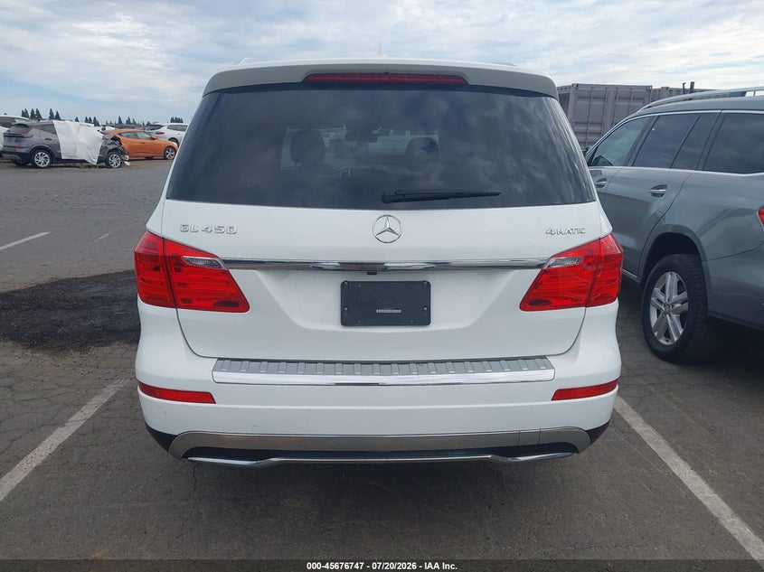 2016 Mercedes-Benz Gl 450 4Matic VIN: 4JGDF6EE4GA686812 Lot: 45676747