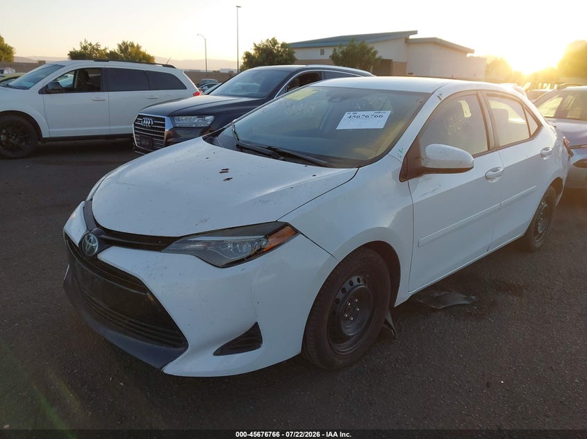 Vin: 2t1burhe6kc187450, lot: 46175366, toyota corolla le 20192