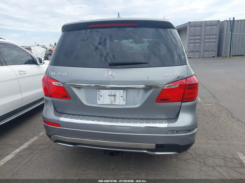 2015 Mercedes-Benz Gl 450 4Matic VIN: 4JGDF6EE4FA510163 Lot: 45676790