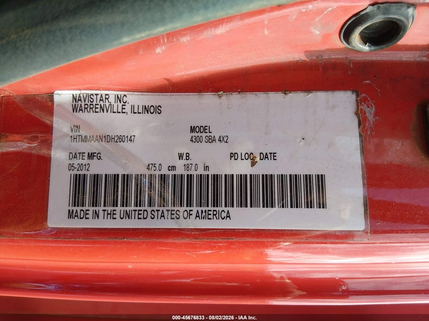 2013 INTERNATIONAL 4000 auction photo 8