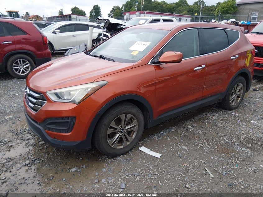 2015 Hyundai Santa Fe Sport 2.4L, Обычный износ, IAAI, VIN 5XYZTDLB6FG301684 — фото 2