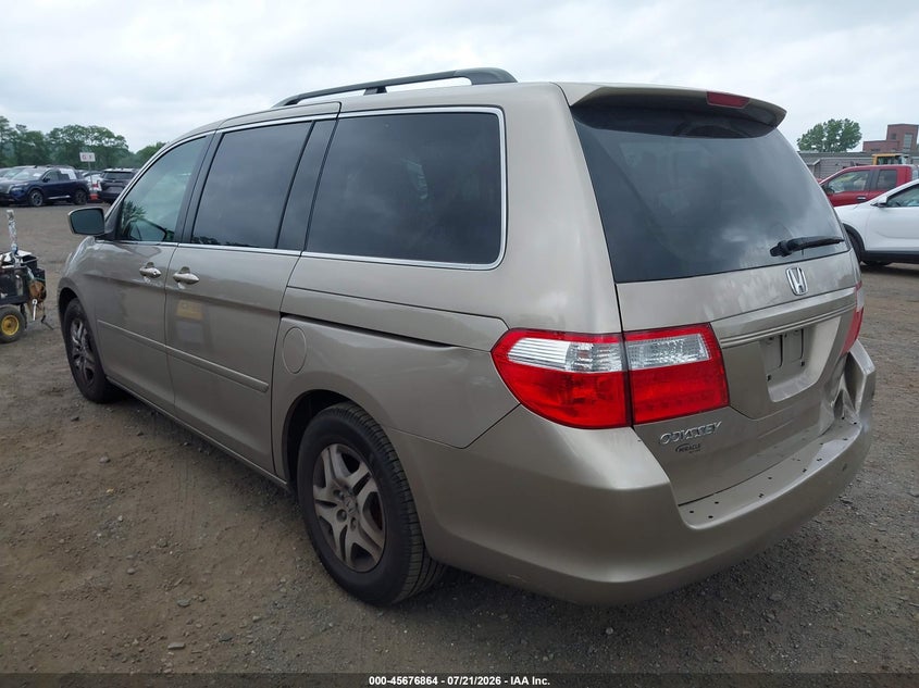 2007 Honda Odyssey Ex-L VIN: 5FNRL38667B444925 Lot: 45676864