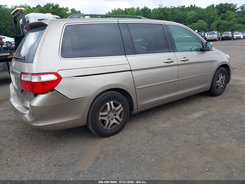2007 Honda Odyssey Ex-L VIN: 5FNRL38667B444925 Lot: 45676864