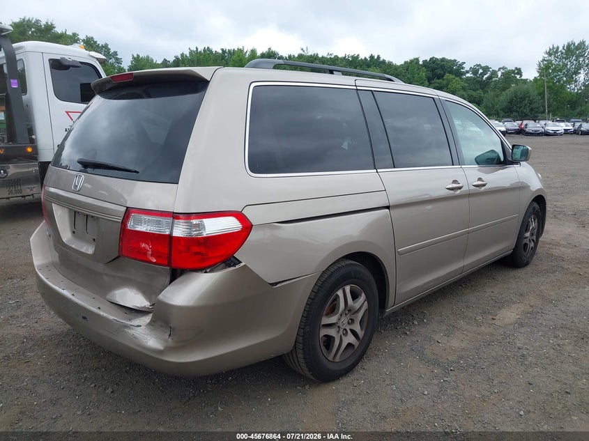 2007 Honda Odyssey Ex-L VIN: 5FNRL38667B444925 Lot: 45676864